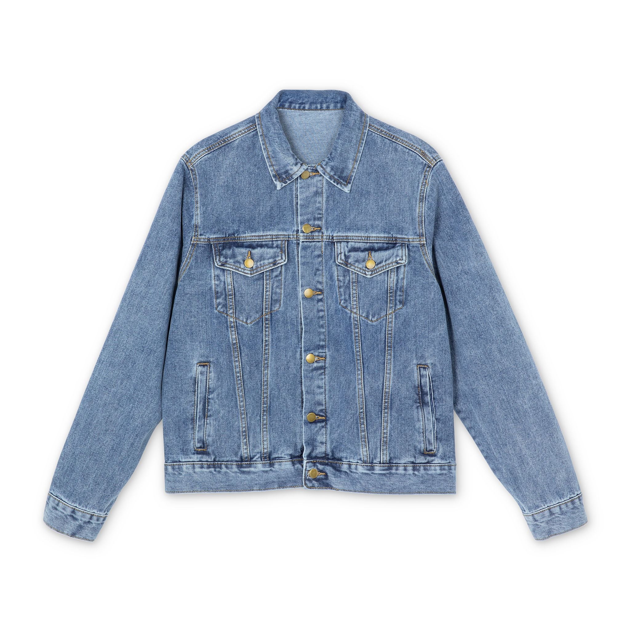 “Father to a Baddie” Denim Jacket | Graphic Back Patch Trucker Style