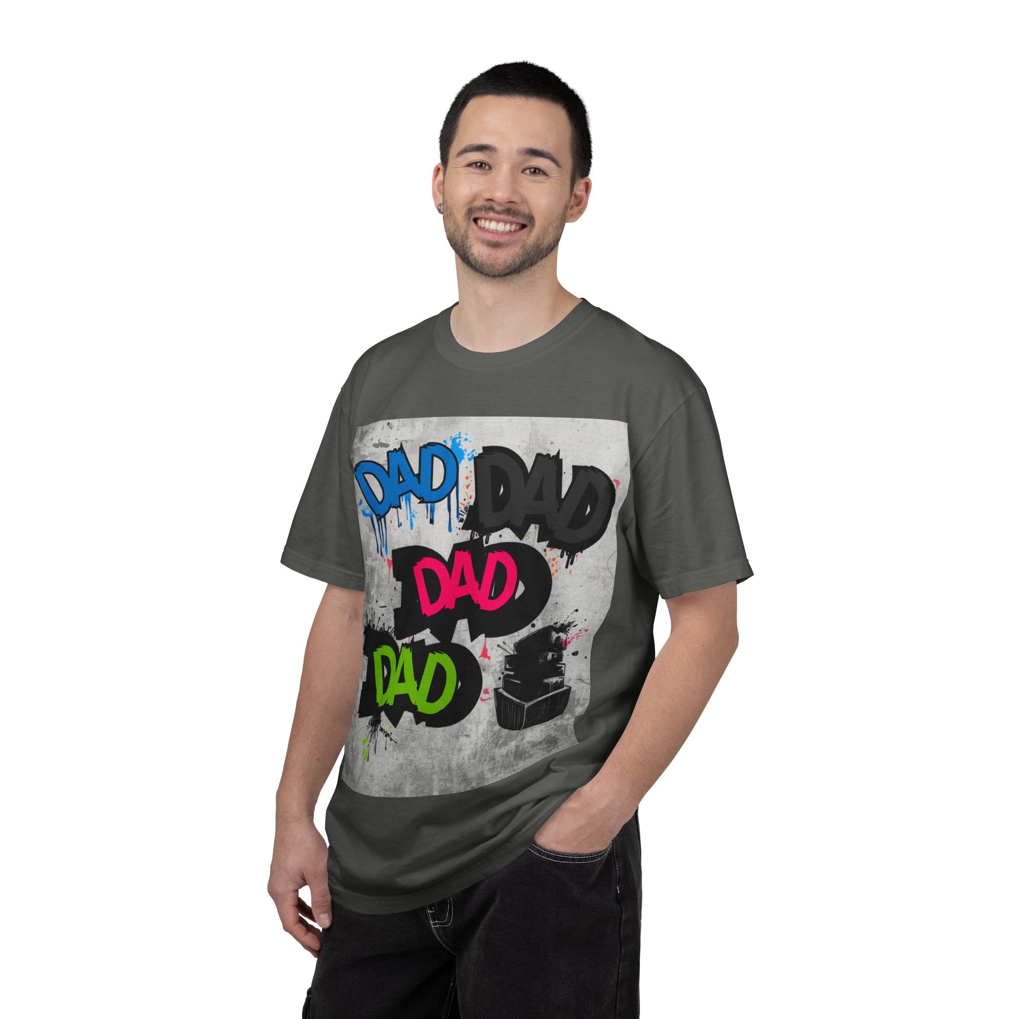 DAD Graffiti Art Tee | Retro Street Style Father’s Day Shirt