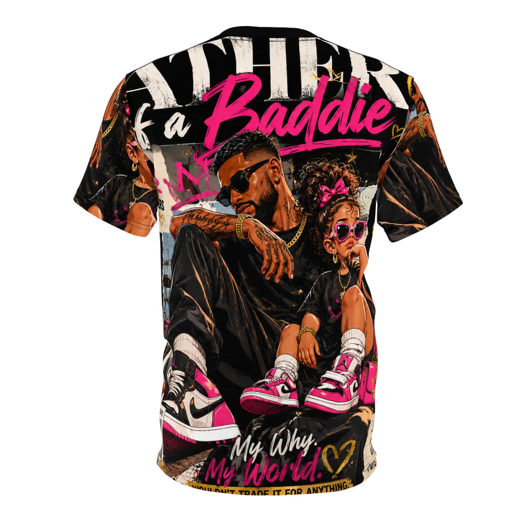Baddie Dad & Mini Graphic Tee — "My Why, My World"