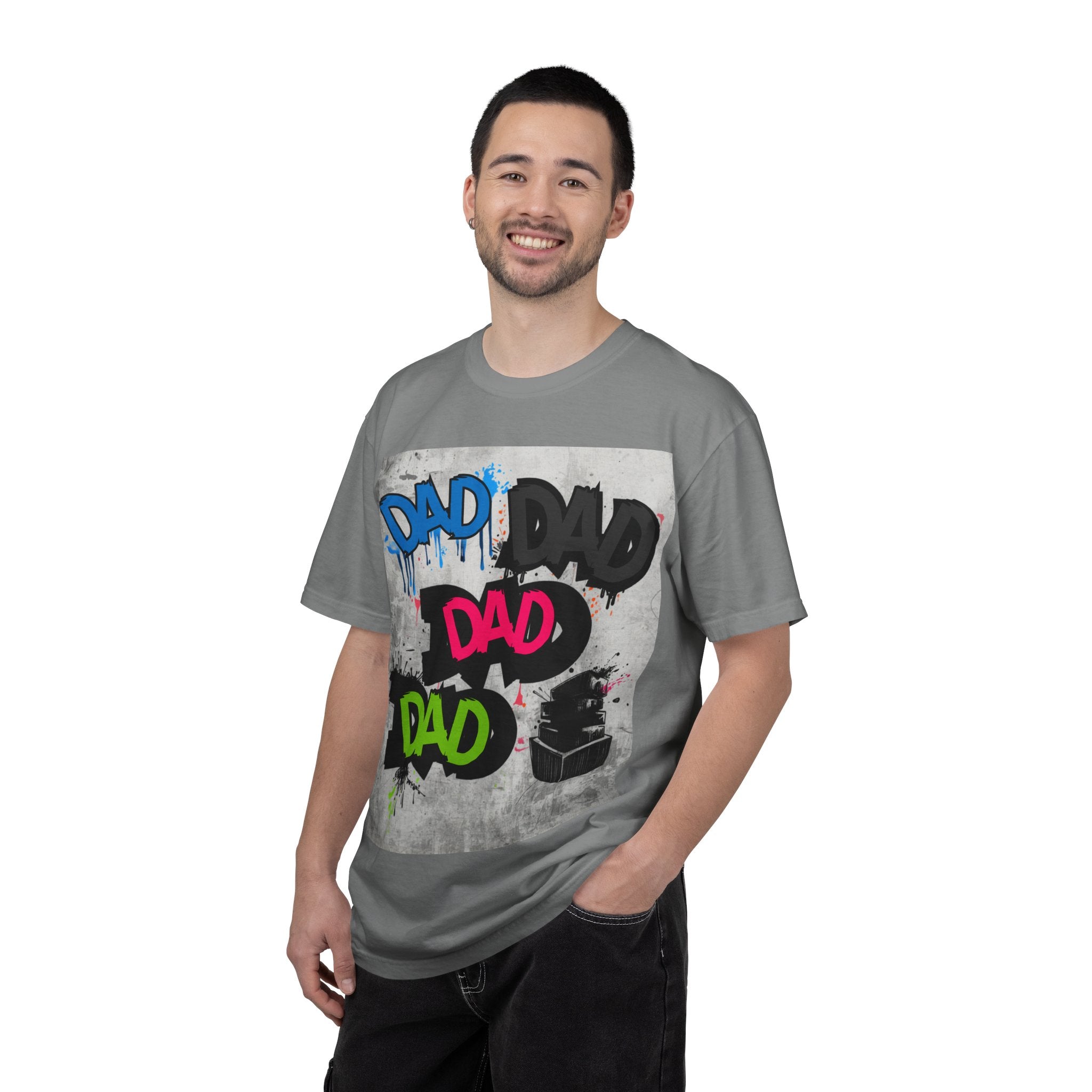 DAD Graffiti Art Tee | Retro Street Style Father’s Day Shirt